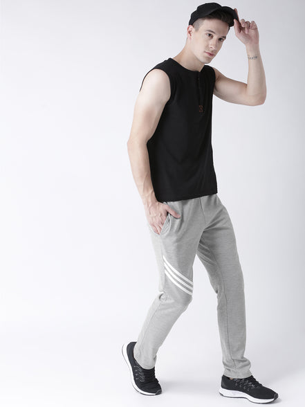 Grey Striped Track Pant