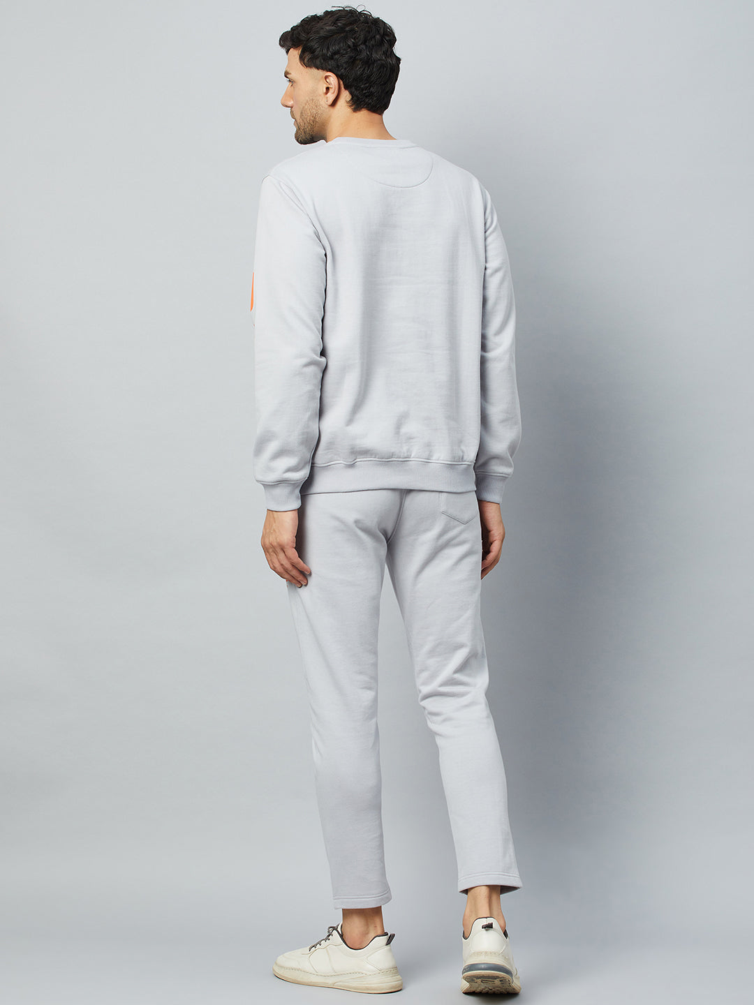 Light Grey Printed Track Pant