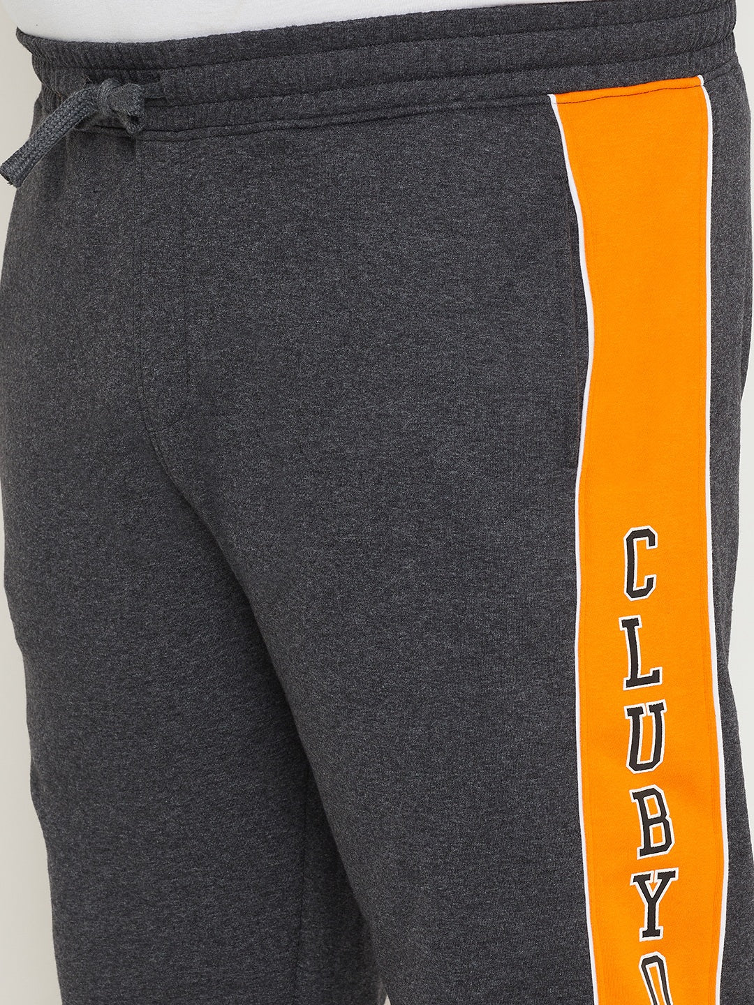 Anthra Melange Colorblocked Plus Size Track Pant