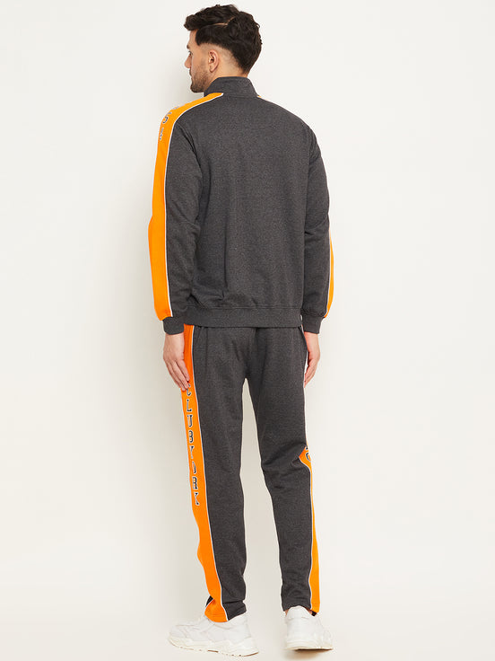 Anthra Melange Colorblocked Track Pant