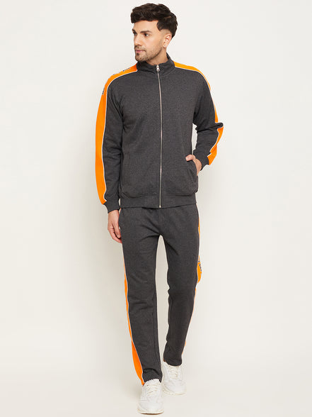 Anthra Melange Colorblocked Track Pant