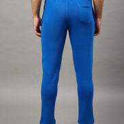 Royal Blue Printed Track Pant