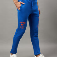 Royal Blue Printed Track Pant