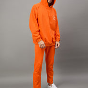 Orange Printed Track Pant