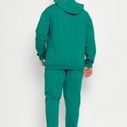 Green Solid Plus Size Track Pant