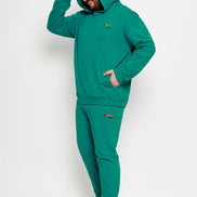 Green Solid Plus Size Track Pant