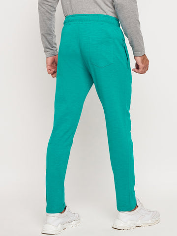 Green Solid Track Pant