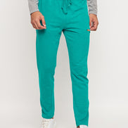 Green Solid Track Pant
