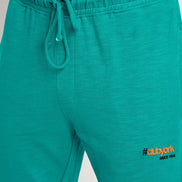Green Solid Track Pant