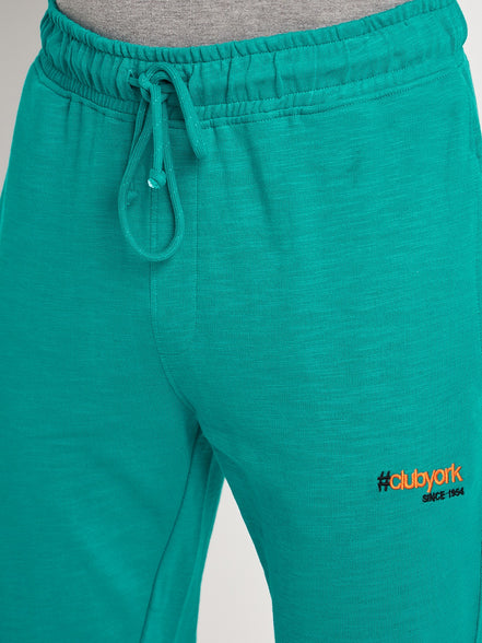 Green Solid Track Pant