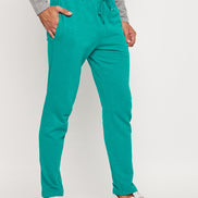 Green Solid Track Pant