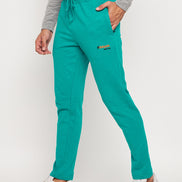 Green Solid Track Pant