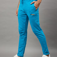 Blue Solid Track Pant