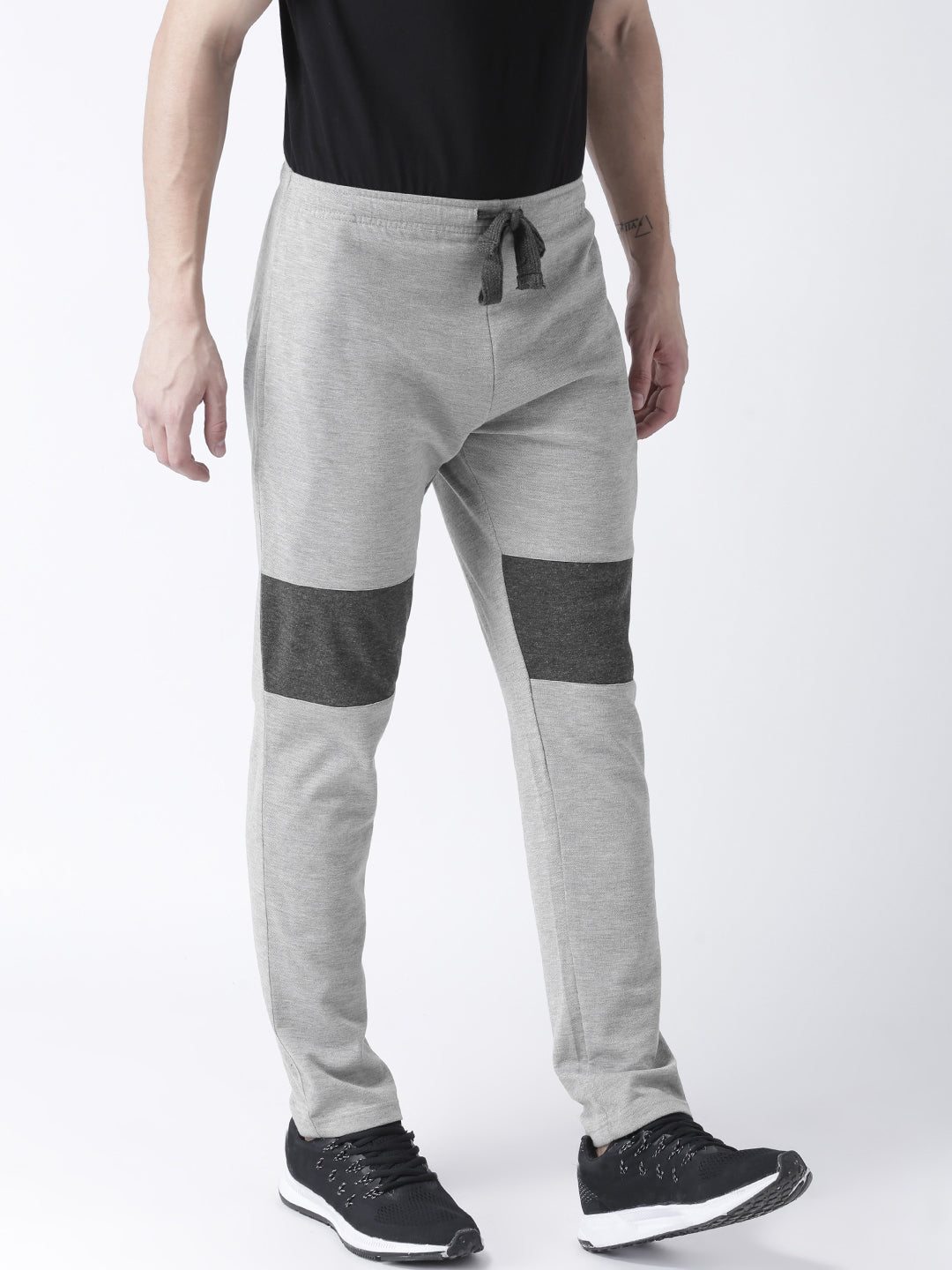 Grey Solid Track Pant