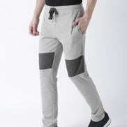 Grey Solid Track Pant