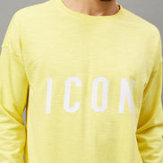 Lime Yellow Round Neck Track Suit