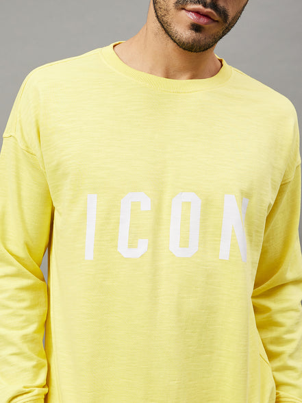 Lime Yellow Round Neck Track Suit