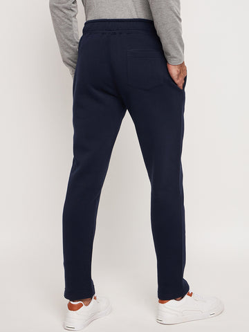 Navy Blue Printed Track Pant