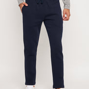 Navy Blue Printed Track Pant