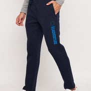 Navy Blue Printed Track Pant