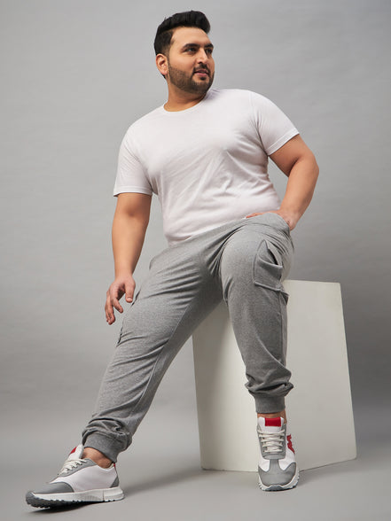 Light Grey Plus Size Track Pant