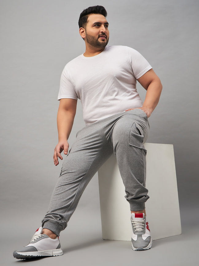 Light Grey Plus Size Track Pant