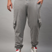 Light Grey Plus Size Track Pant