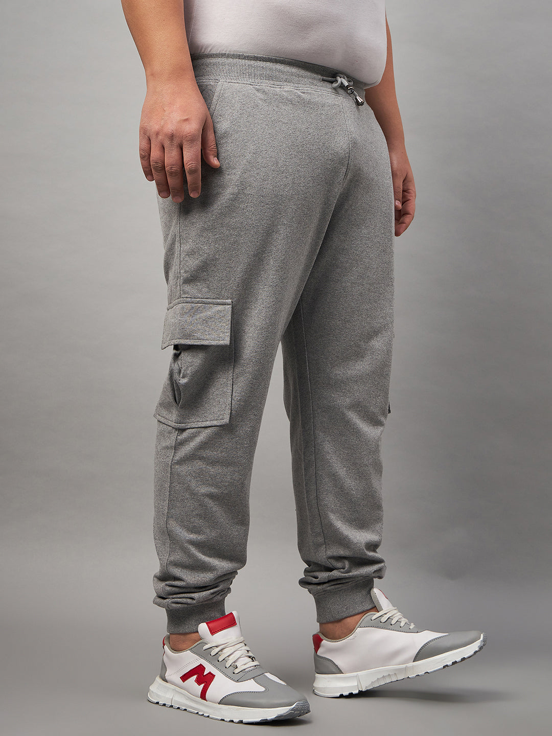 Light Grey Plus Size Track Pant