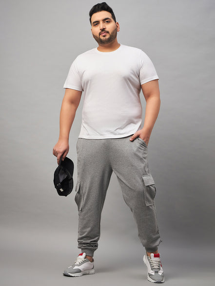 Light Grey Plus Size Track Pant