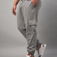 Light Grey Plus Size Track Pant