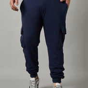 Navy Blue Plus Size Track Pant