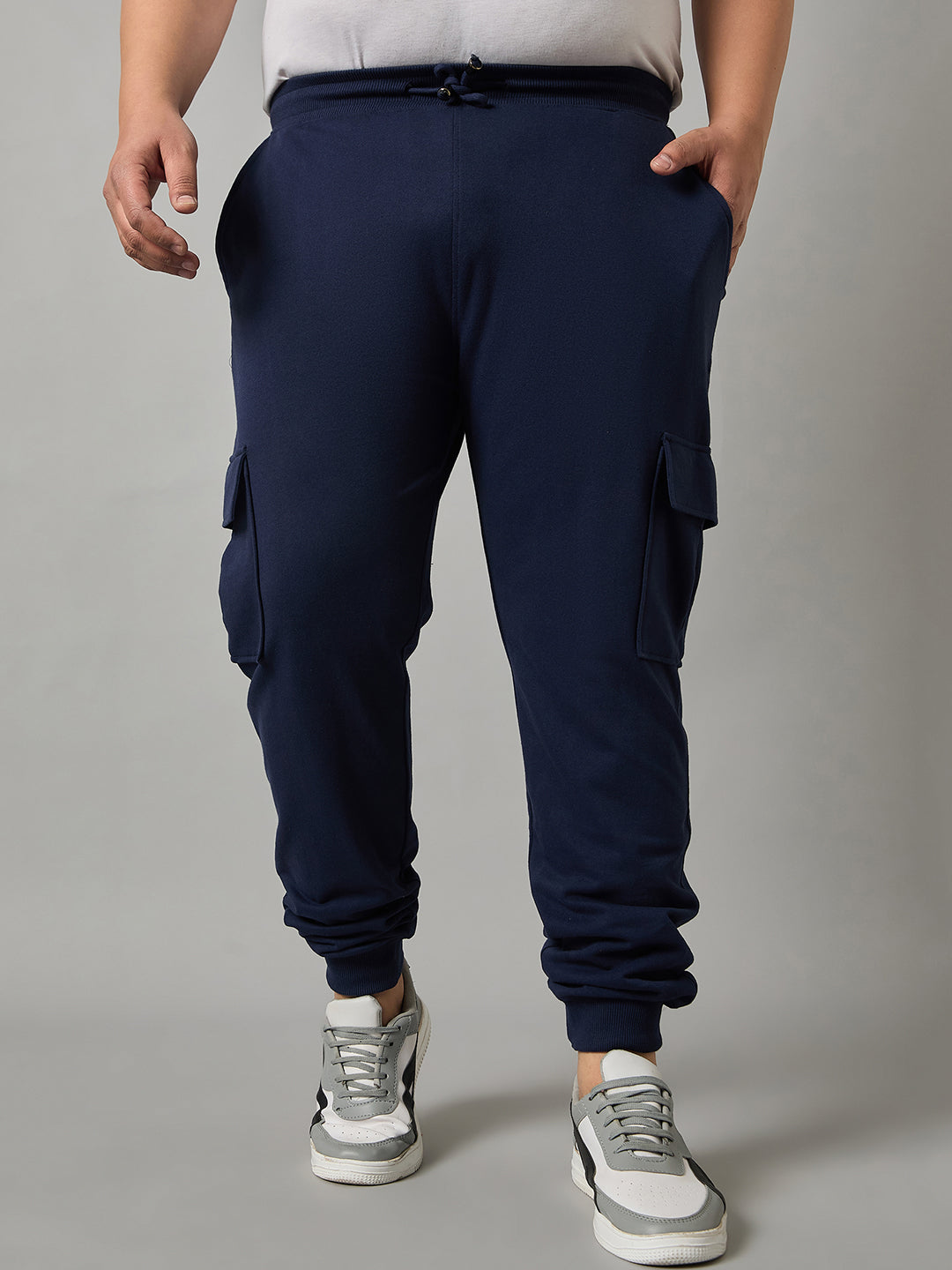 Navy Blue Plus Size Track Pant