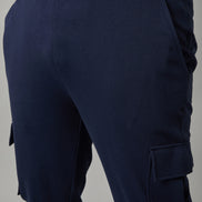 Navy Blue Plus Size Track Pant