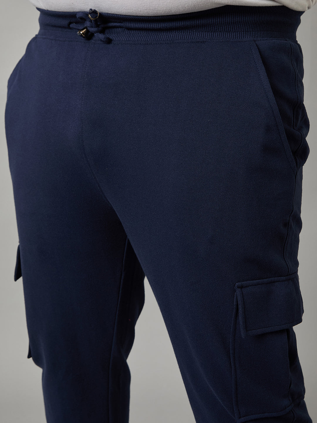 Navy Blue Plus Size Track Pant