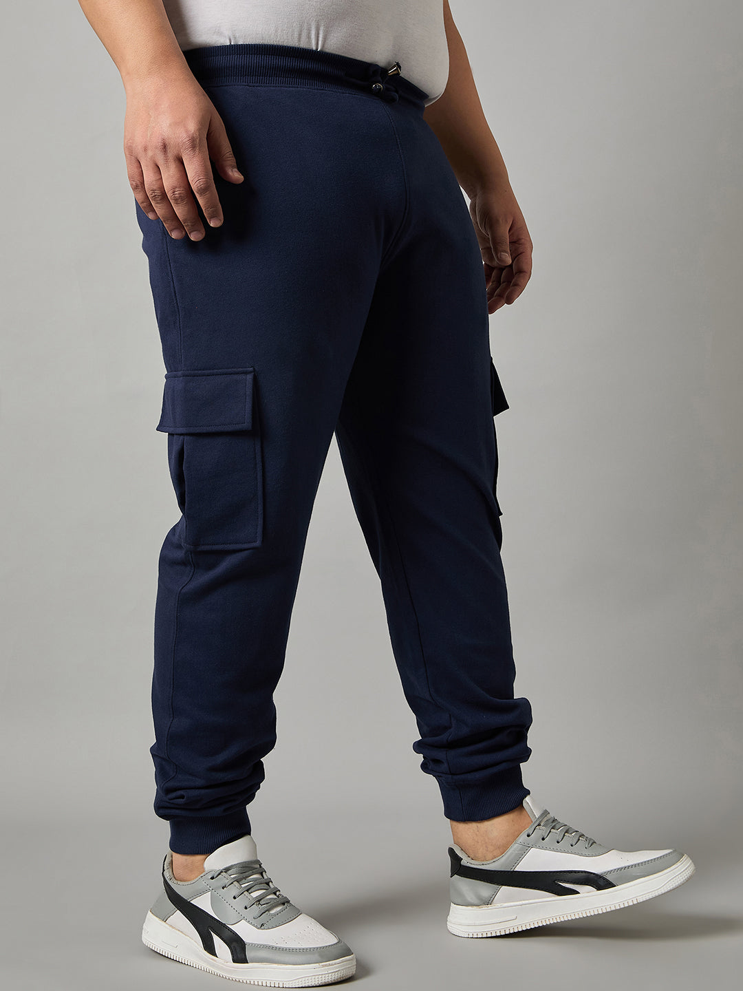 Navy Blue Plus Size Track Pant