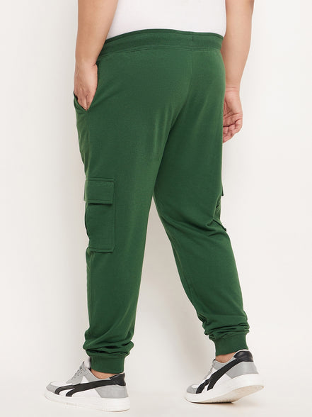 Green Solid Track Pant