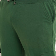 Green Solid Track Pant