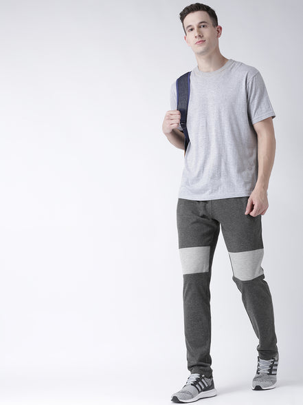 Grey Solid Track Pant
