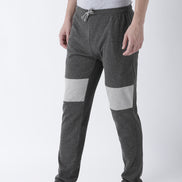 Grey Solid Track Pant