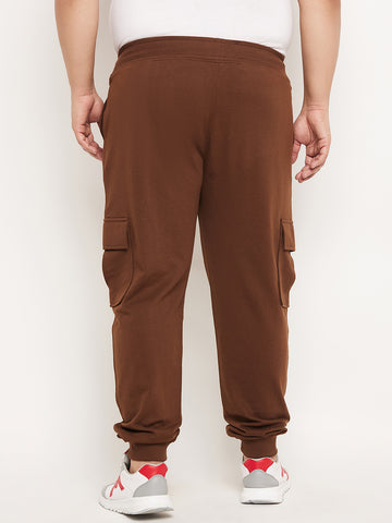 Brown Solid Track Pant