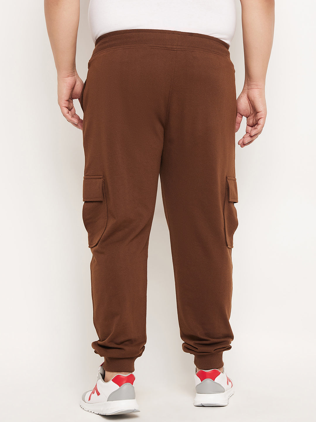 Brown Solid Track Pant