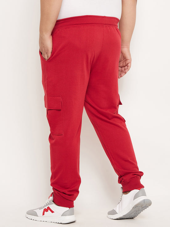 Red Solid Track Pant