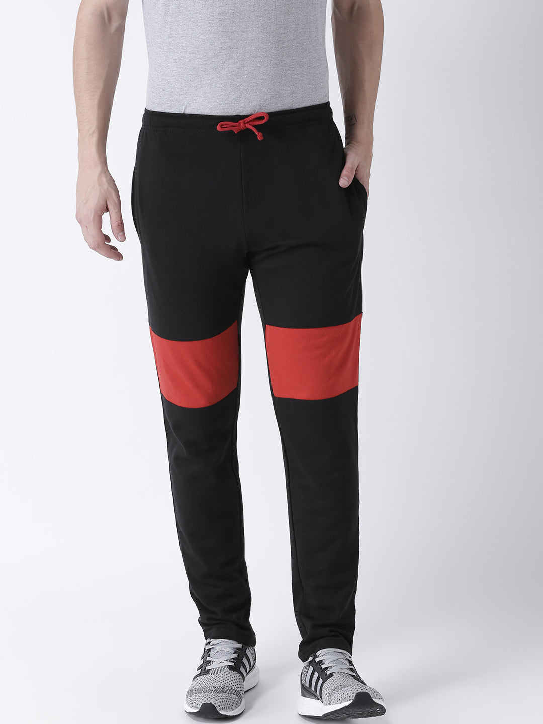 Grey Solid Track Pant
