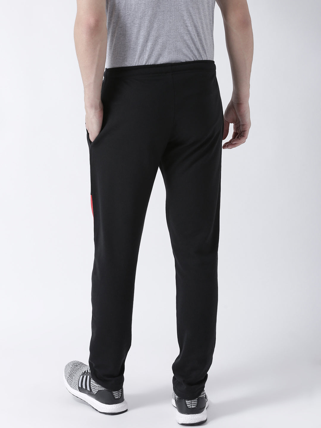 Grey Solid Track Pant