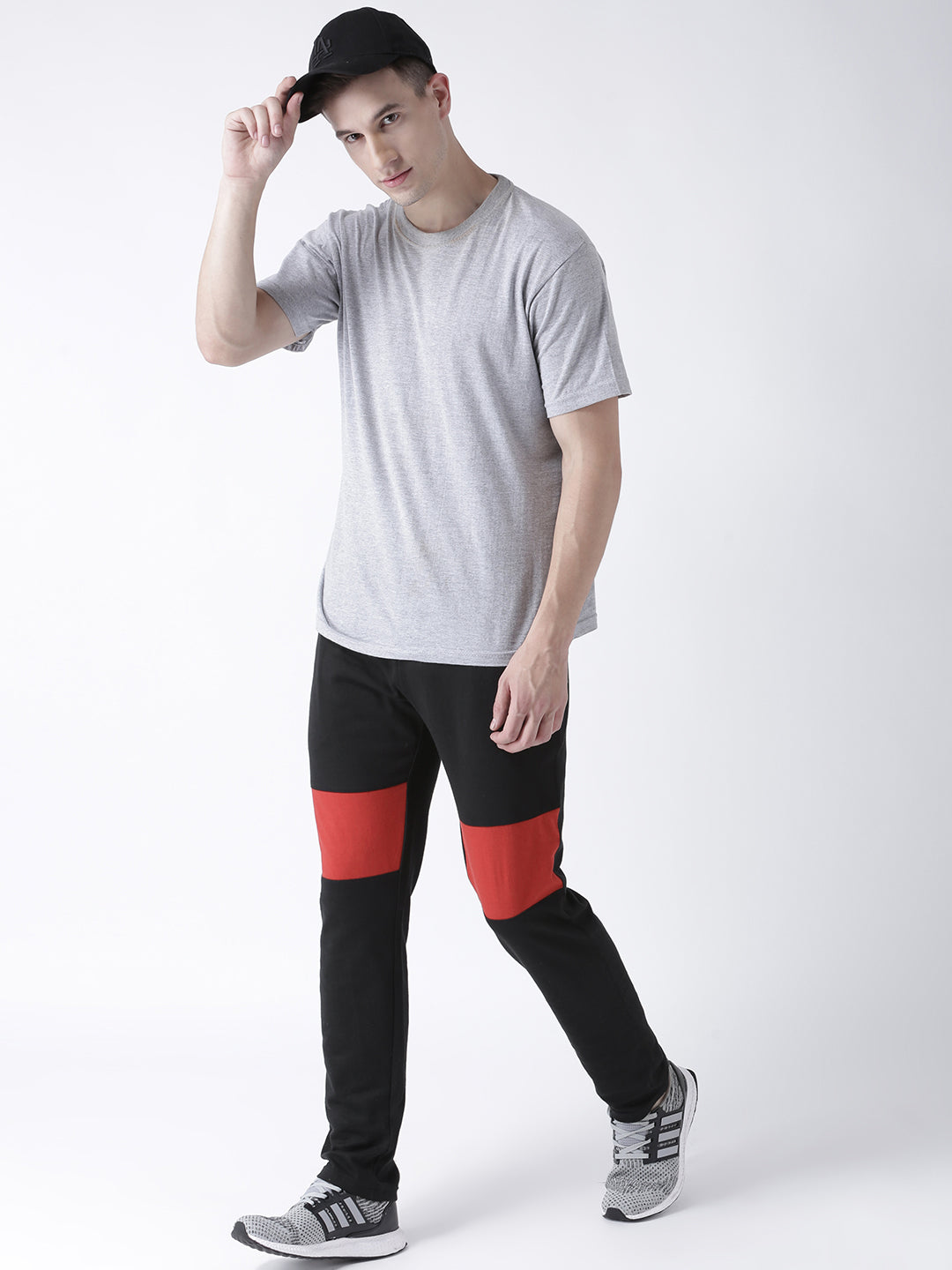Grey Solid Track Pant