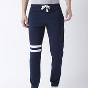 Navy Blue Solid Track Pant