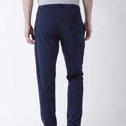 Navy Blue Solid Track Pant