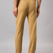 Brown Solid Track Pant