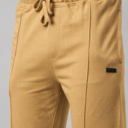 Brown Solid Track Pant