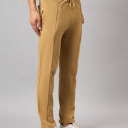 Brown Solid Track Pant